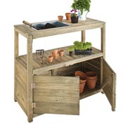 table de preparation avec 2 portes - burger